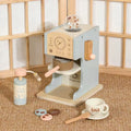 Mașină de Cafea din Lemn - Set Complet Cafenea pentru Copii