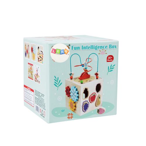 Cub Multifuncțional 5-în-1 din Lemn - Fun Intelligence Box